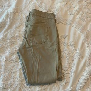Khaki skinny pants